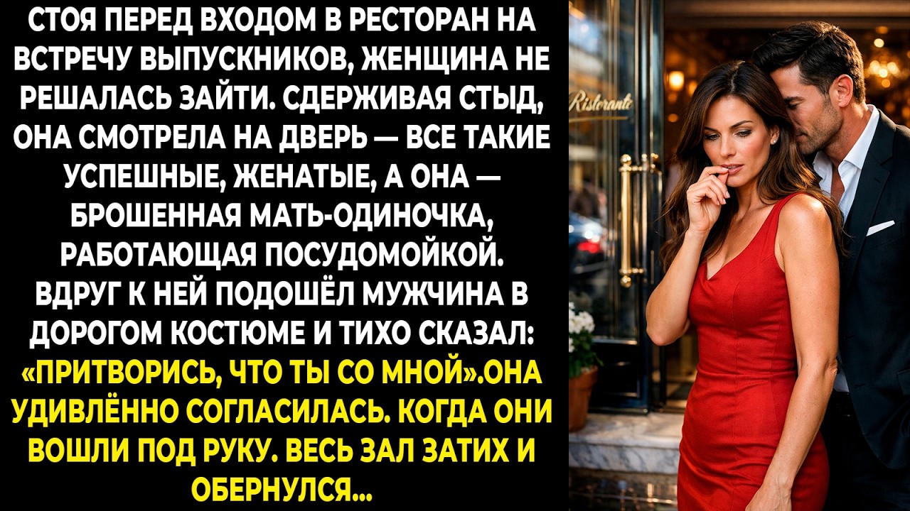 Стоя перед входом в ресторан на встречу выпускников, женщина не решалась зайти. Сдерживая стыд ...