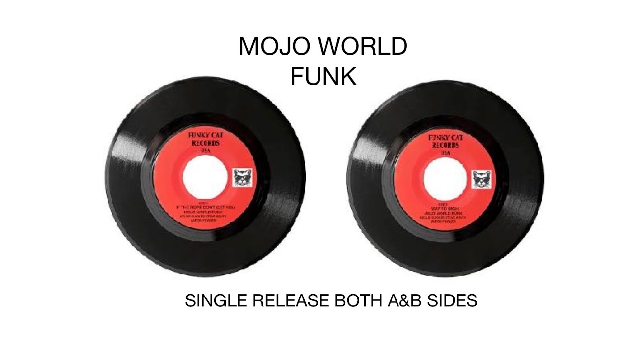 Wild Funky Cigar Box Guitar Slide & Harmonica On Mojo World Funk 45 Studio Single Release Side A & B