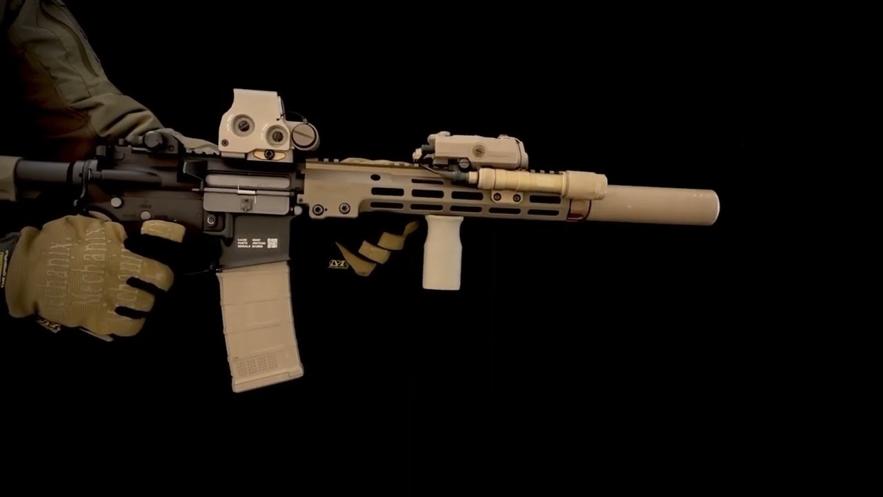 Insane MK16 urgi 10.5 CQBR with & without suppressor - Airsoft DSG brushless build