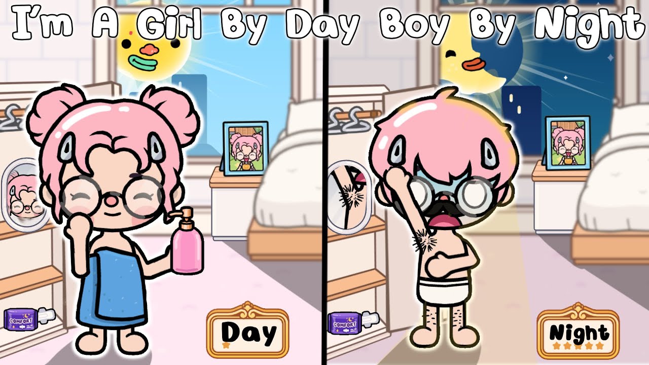 I’m a Girl By day Boy By Night🫣 Toca life story l Toca Boca