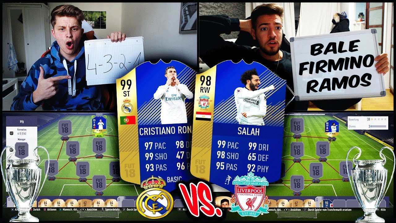 Heftiges C. Ronaldo vs. Salah CHAMPIONS LEAGUE FINALE Squad Builder Battle! 🔥🔥 Fifa 18 Ultimate Team