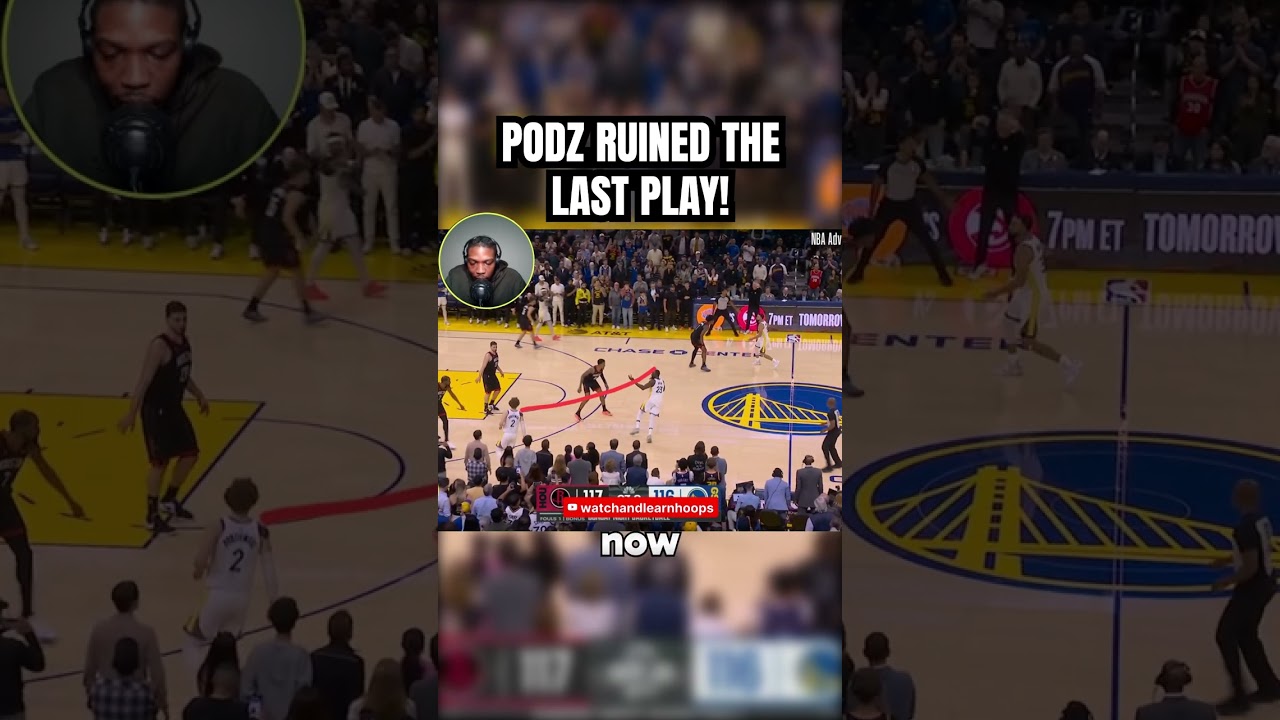 Draymond was NOT happy with Podz on this play!