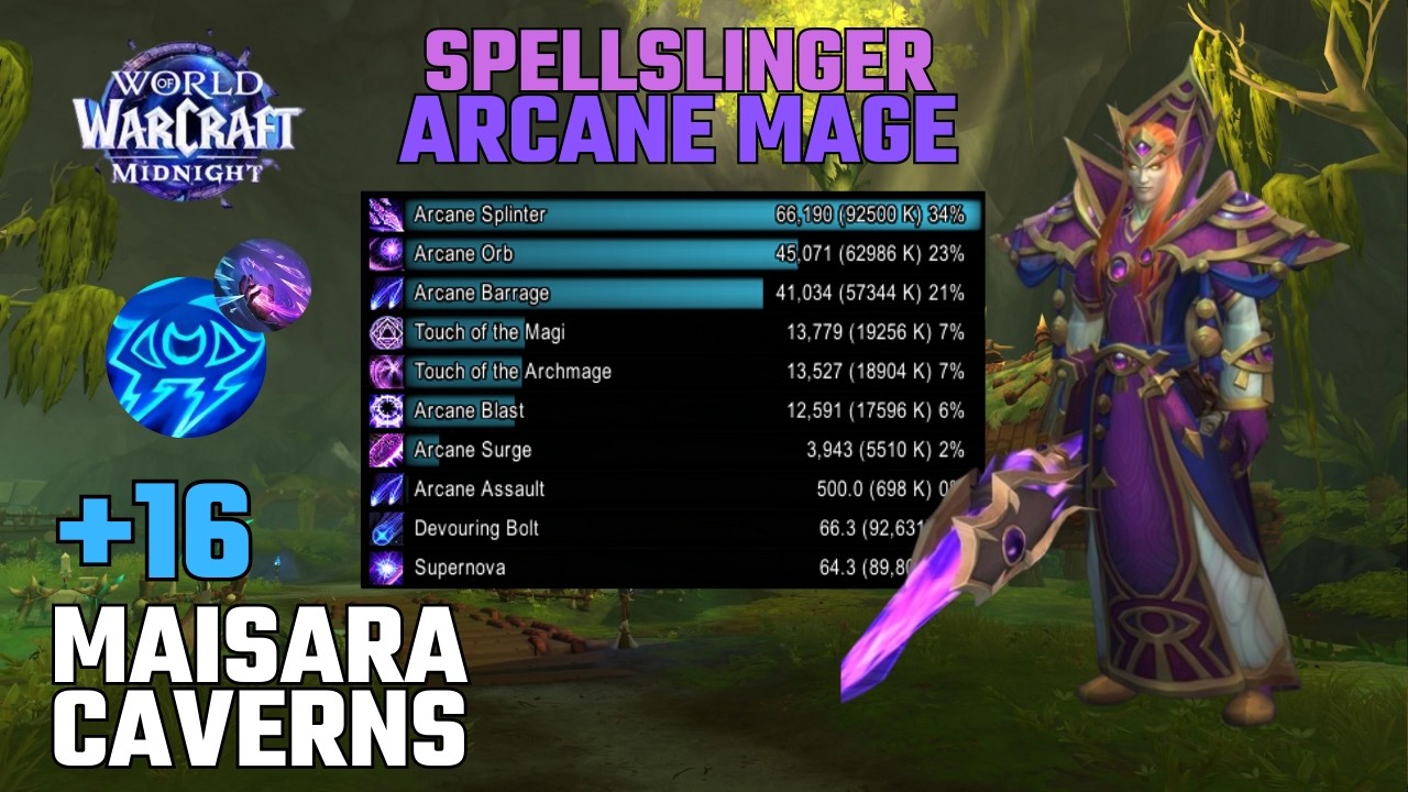 Maisara Caverns +16 | Spellslinger Arcane Mage | Midnight Beta - Season 1 M+
