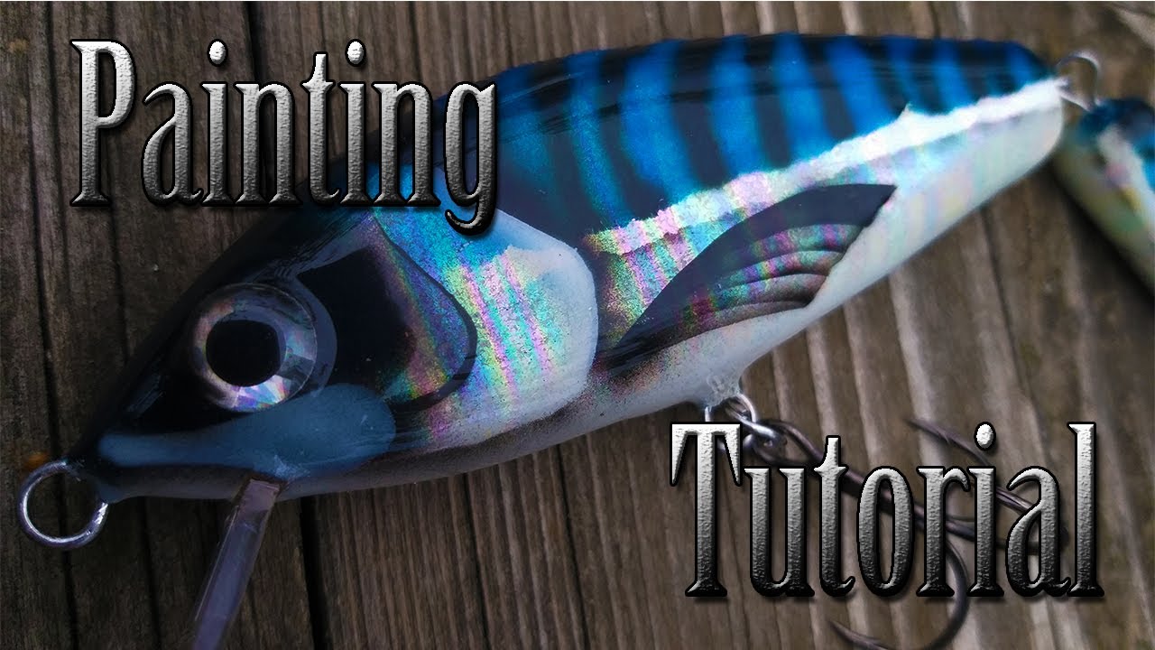 Mackerel Pattern. Lure painting Tutorial. Jointed Balsa Minnow