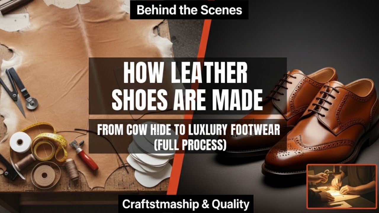 How Leather Shoes Are Made | From Cow Hide to Luxury Footwear (Full Process)