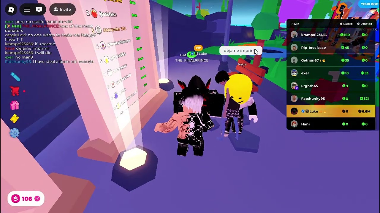 ive met a famous admin on pls donate