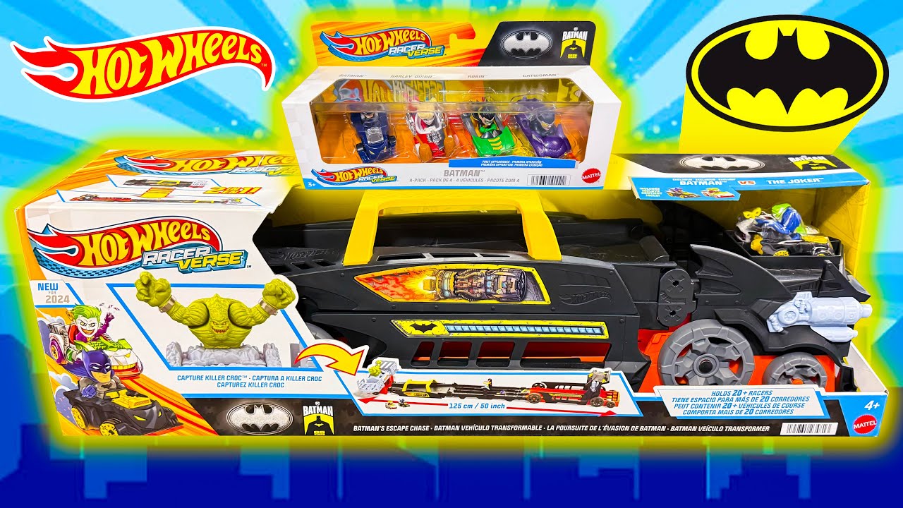Hot Wheels RacerVerse Batman's Escape Chase Track Set!