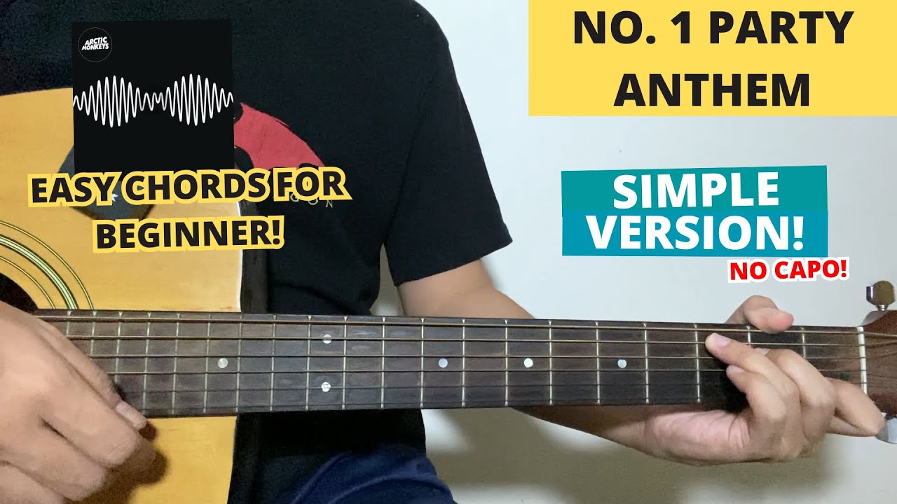 No. 1 Party Anthem - Arctic Monkeys (Guitar Tutorial) Easy Chords For Beginner! No Capo!