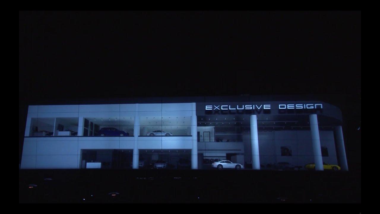 Porsche Showroom Launch Projection Mapping