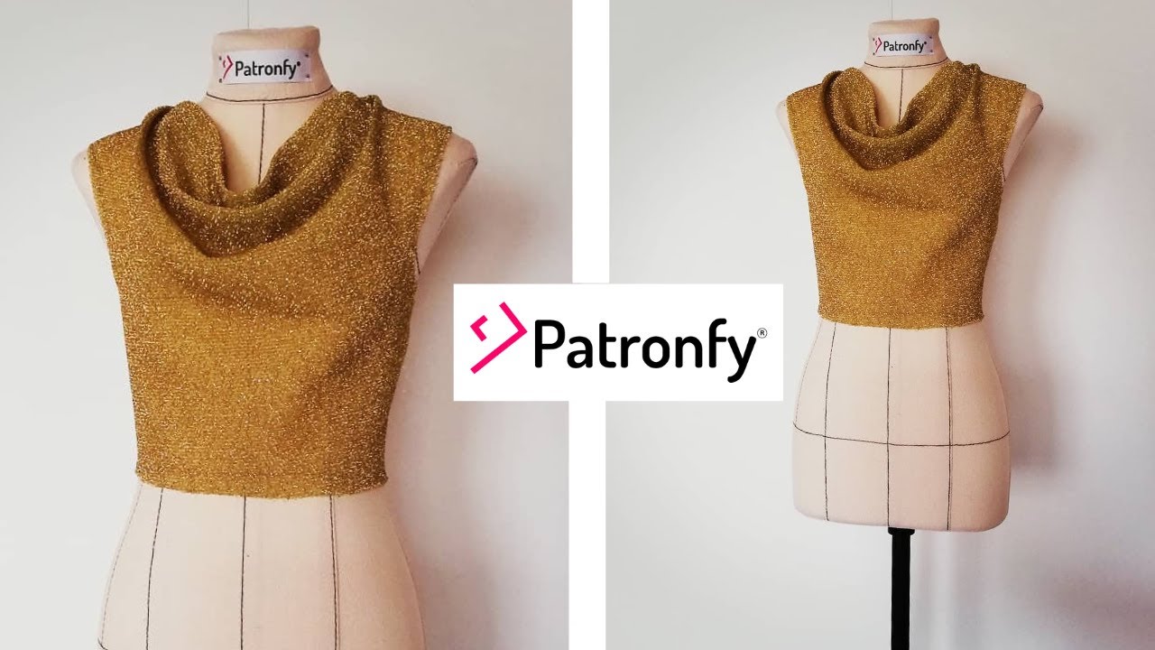 Cómo hacer un escote drapeado |Creando Moldes, Patrones | Patronfy