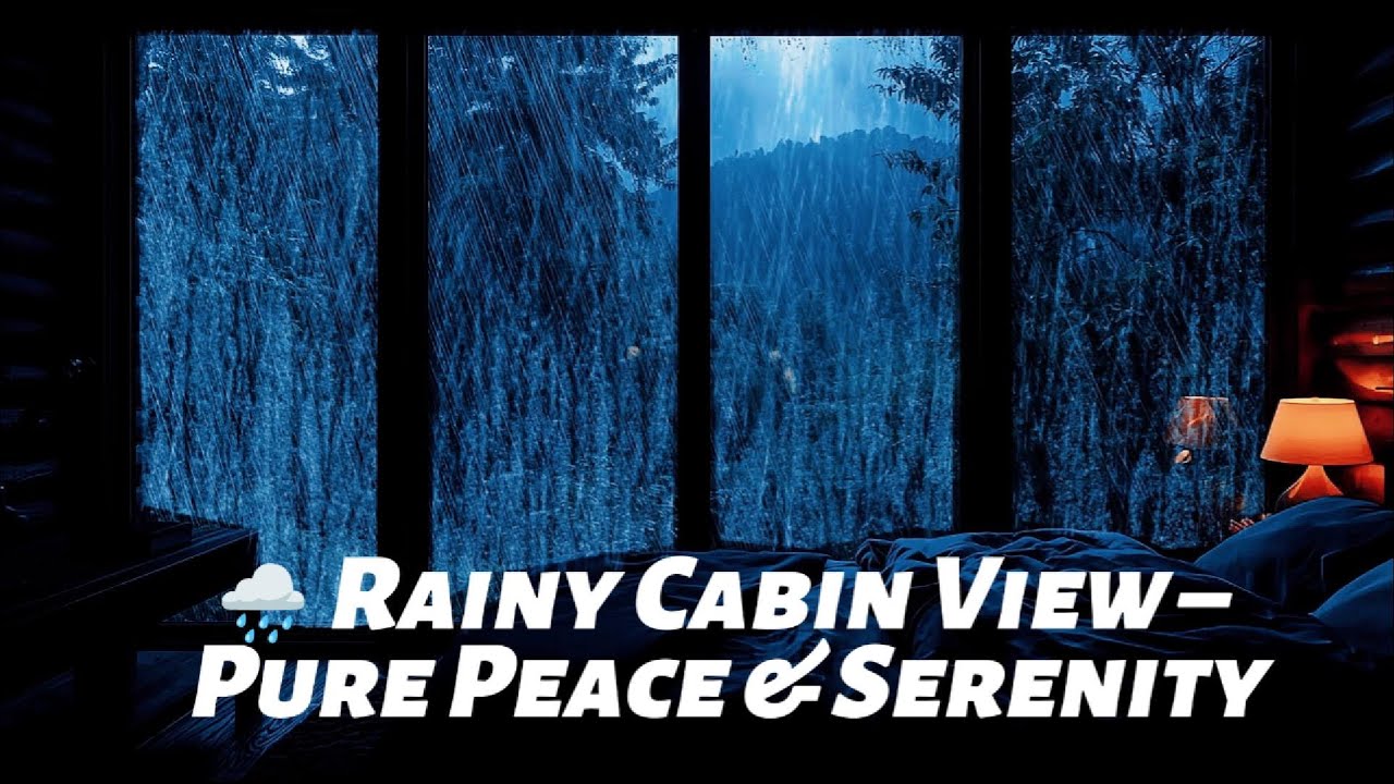 The Perfect Rain in a Quiet Bedroom | Rain Sounds for Sleeping, Relaxing,Focus - Raining Cozy🌧️