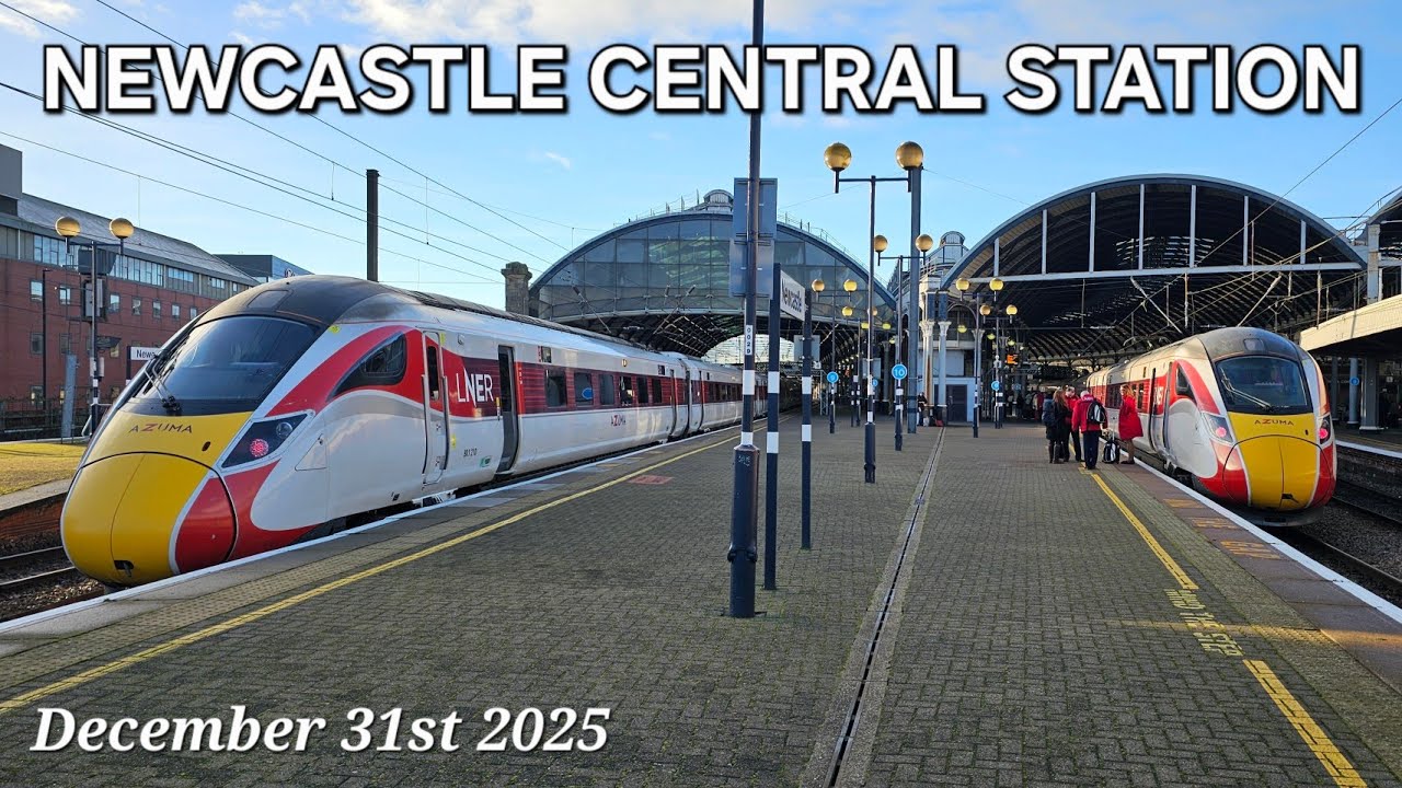 Trains at Newcastle Central (31/12/2025)