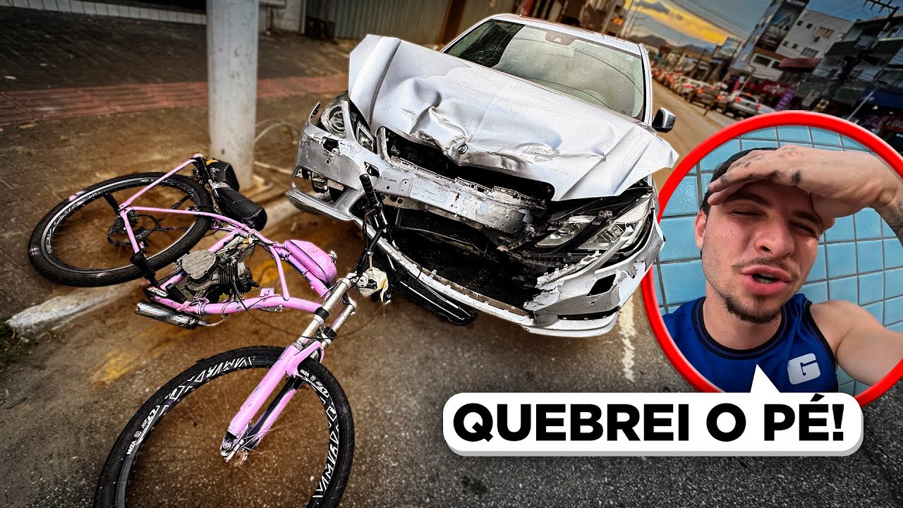 SOFRI UM ACIDENTE GRAVE DE BIKE MOTORIZADA… ME ARREBENTEI!