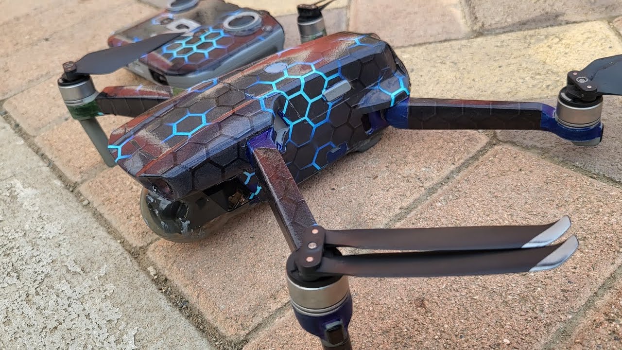 vinyl wrapping DJI air 2 #drone #dronelife