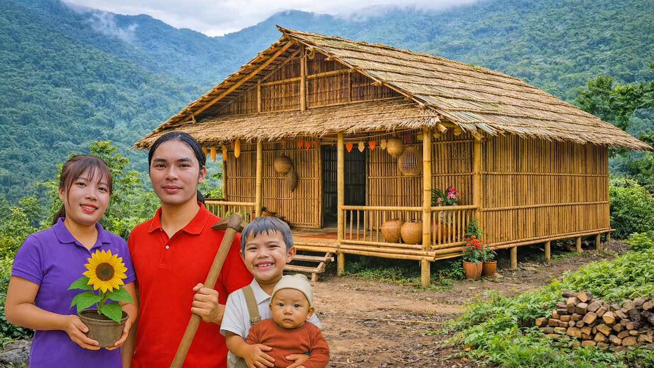 How to Build the Bamboo House - Live with Nature - Part 2 | SURVIVAL ALONE