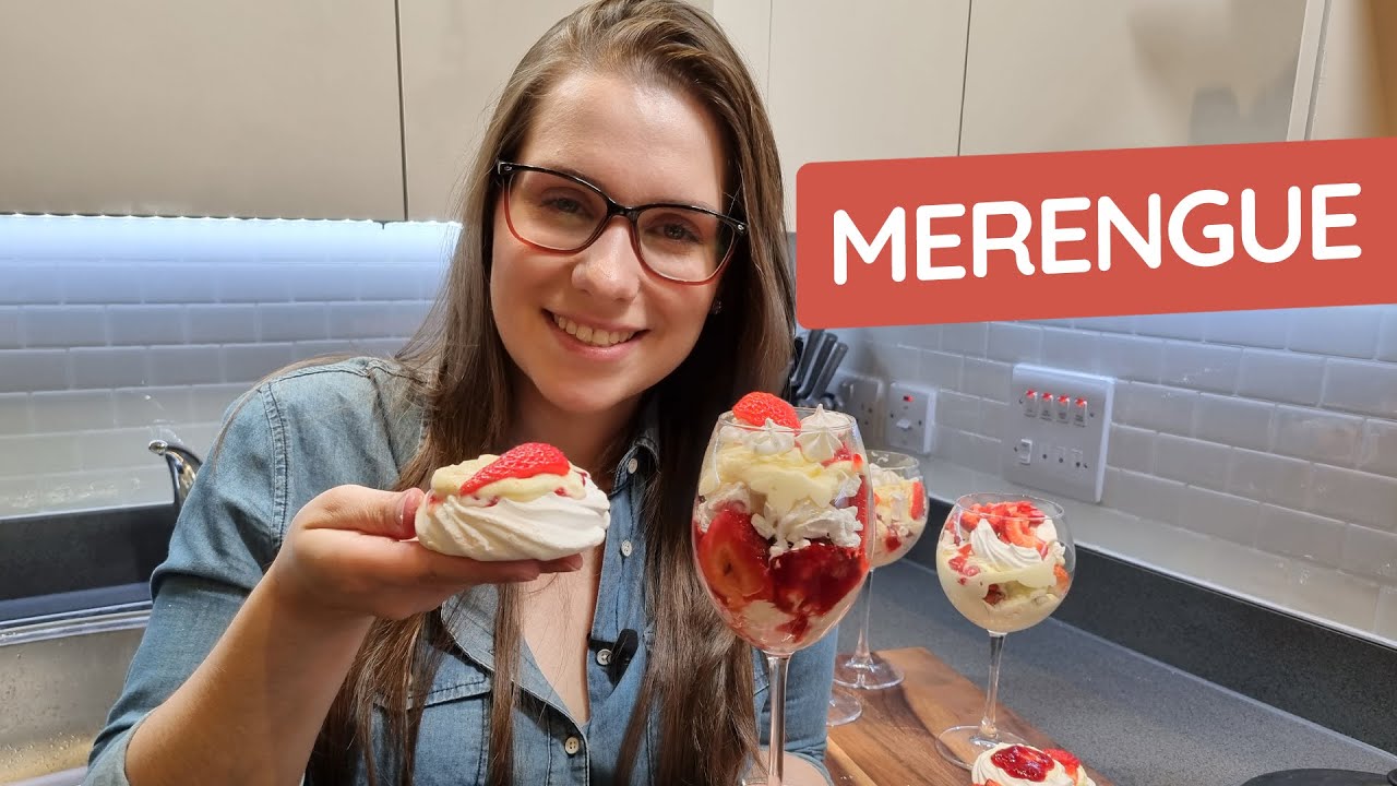 Sobremesa de morango com suspiro super rapida e deliciosa!