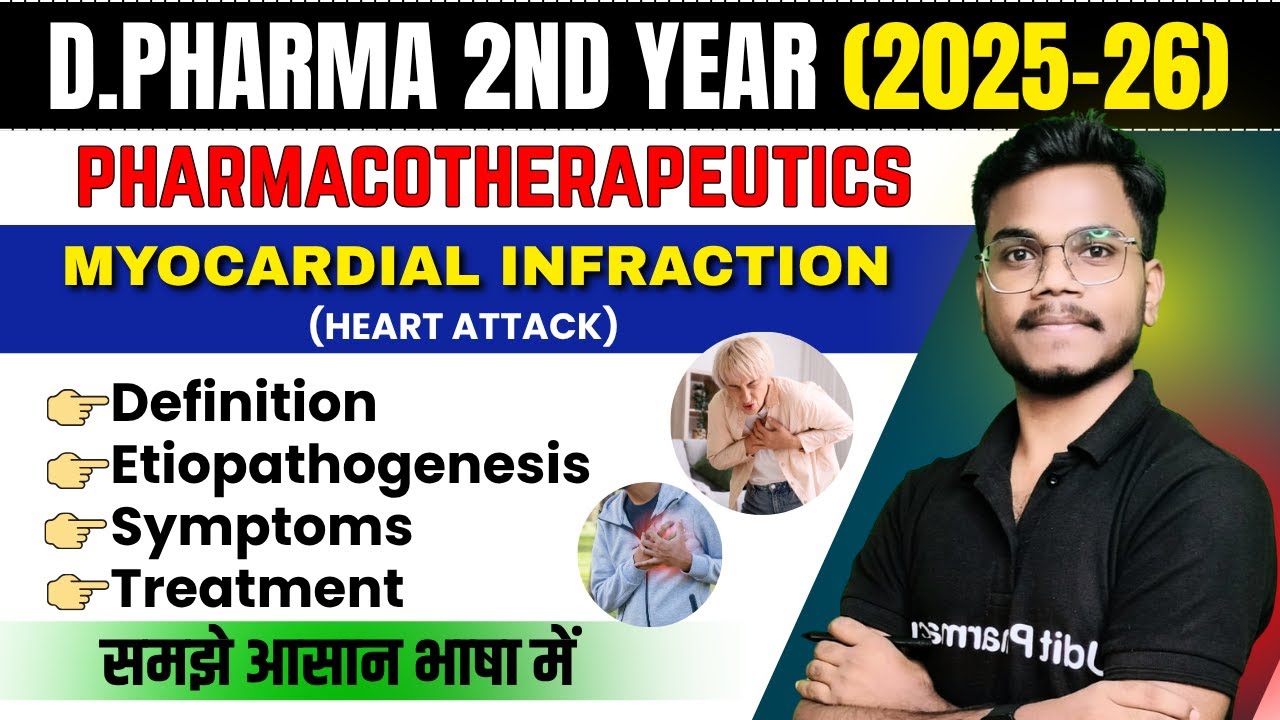 D.Pharma 2nd Year Pharmacotherapeutics | Myocardial infraction | Pharmacotherapeutics