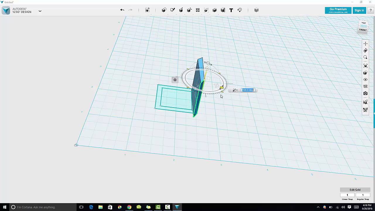 AutoDesk123D Design - Tutorial #1