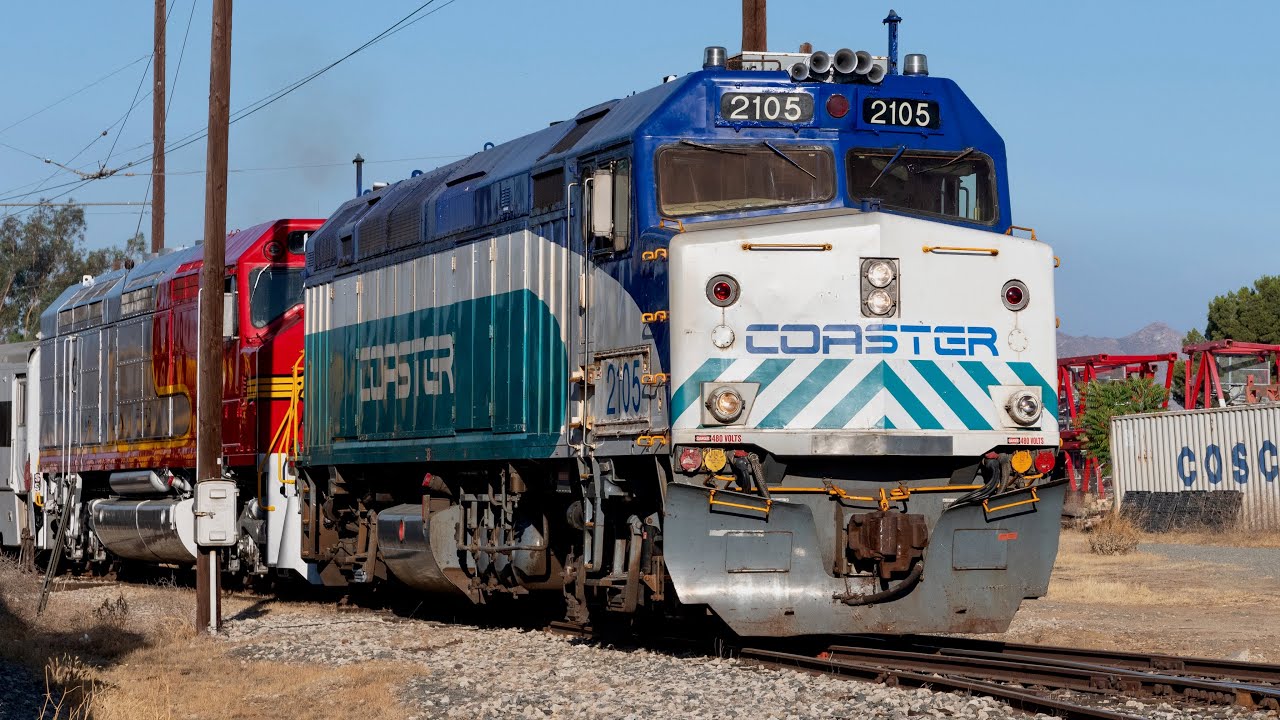 Coaster 2105 F40PH Locomotive at the Southern California Railway Museum