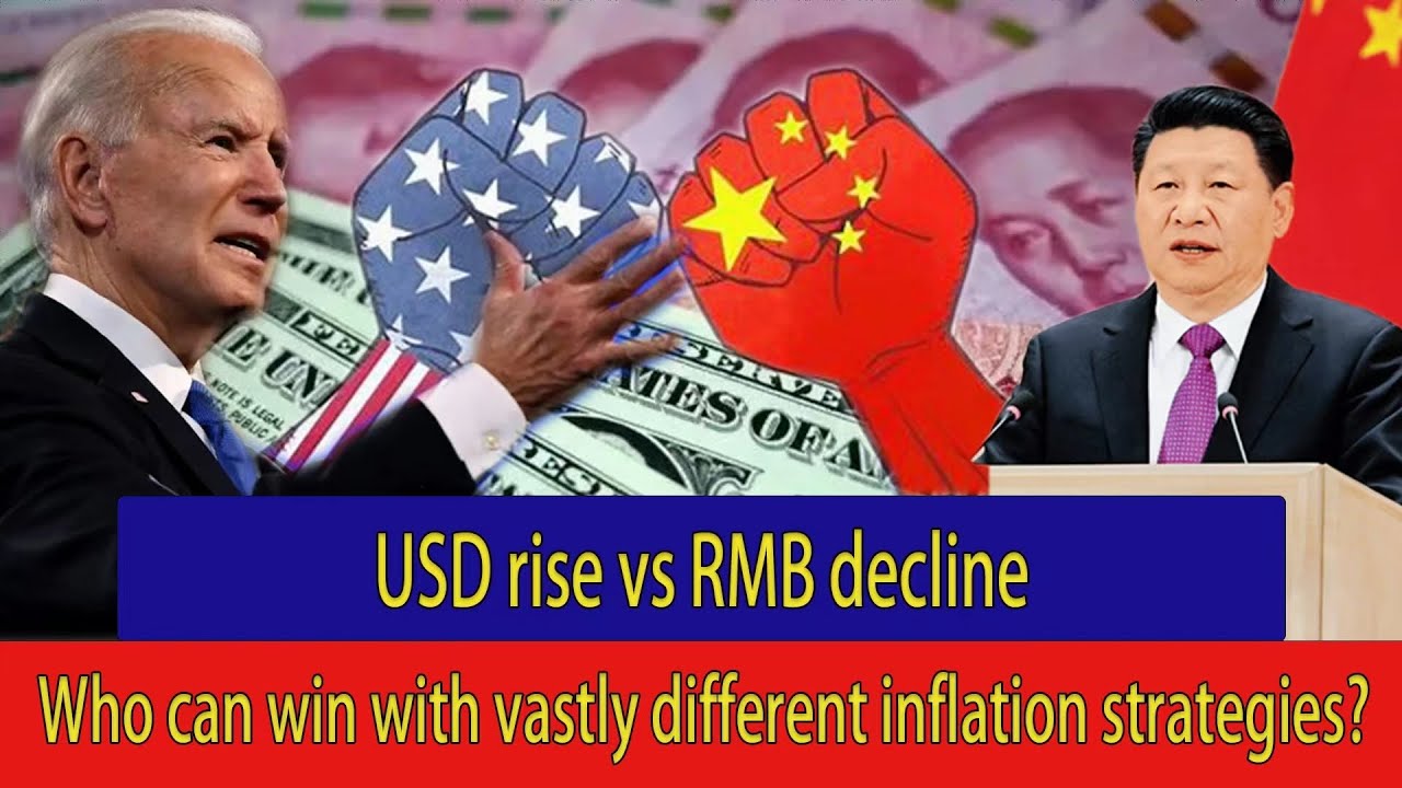 USD Rising VS RMB Falling! Different Inflation Coping Strategies | Who Will Win?