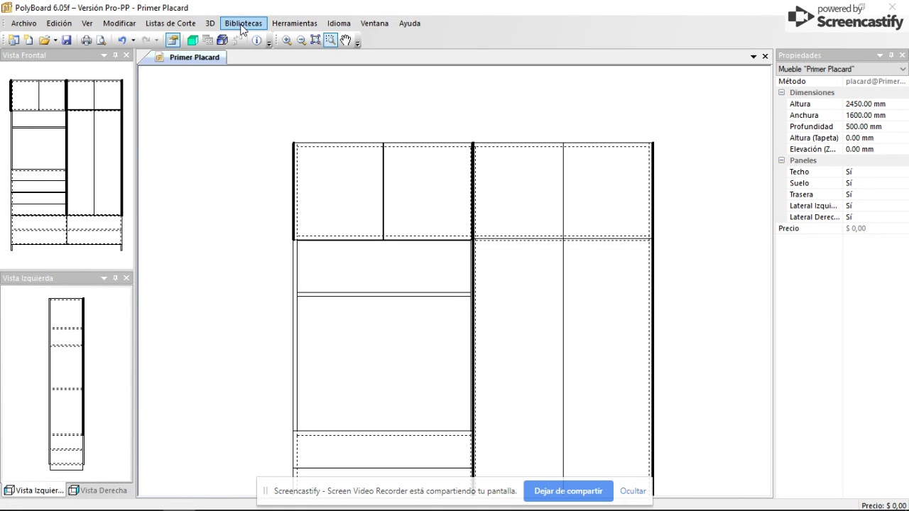 Submetodo Puertas y Cajones en Polyboard
