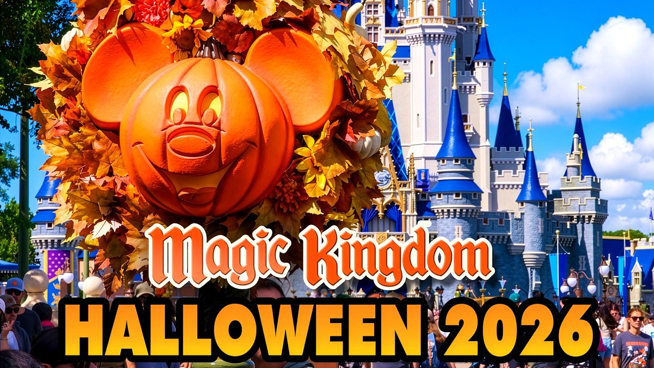 Magic Kingdom Halloween Walkthrough 2026 - Decorations, Park Tour, & Crowd Levels [4K POV]