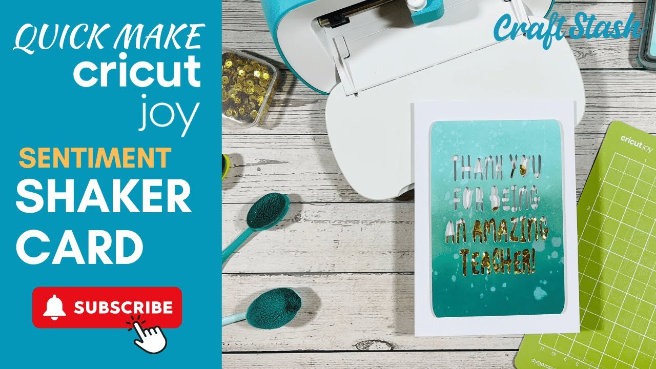 Как сделать открытку-шейкер с Cricut Joy