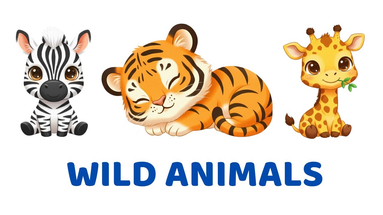 Wild Animals for Toddlers | Learn Wild Animals
