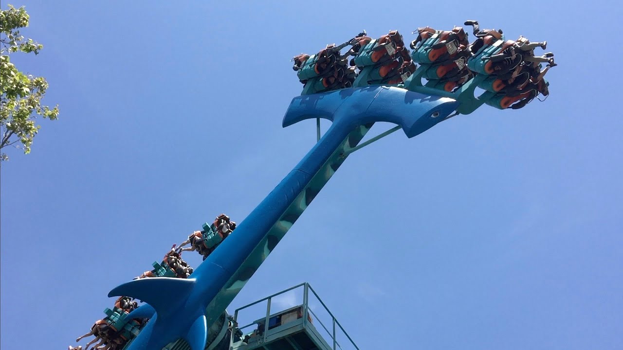 Hammerhead 60fps HD Offride Footage Six Flags Discovery Kingdom