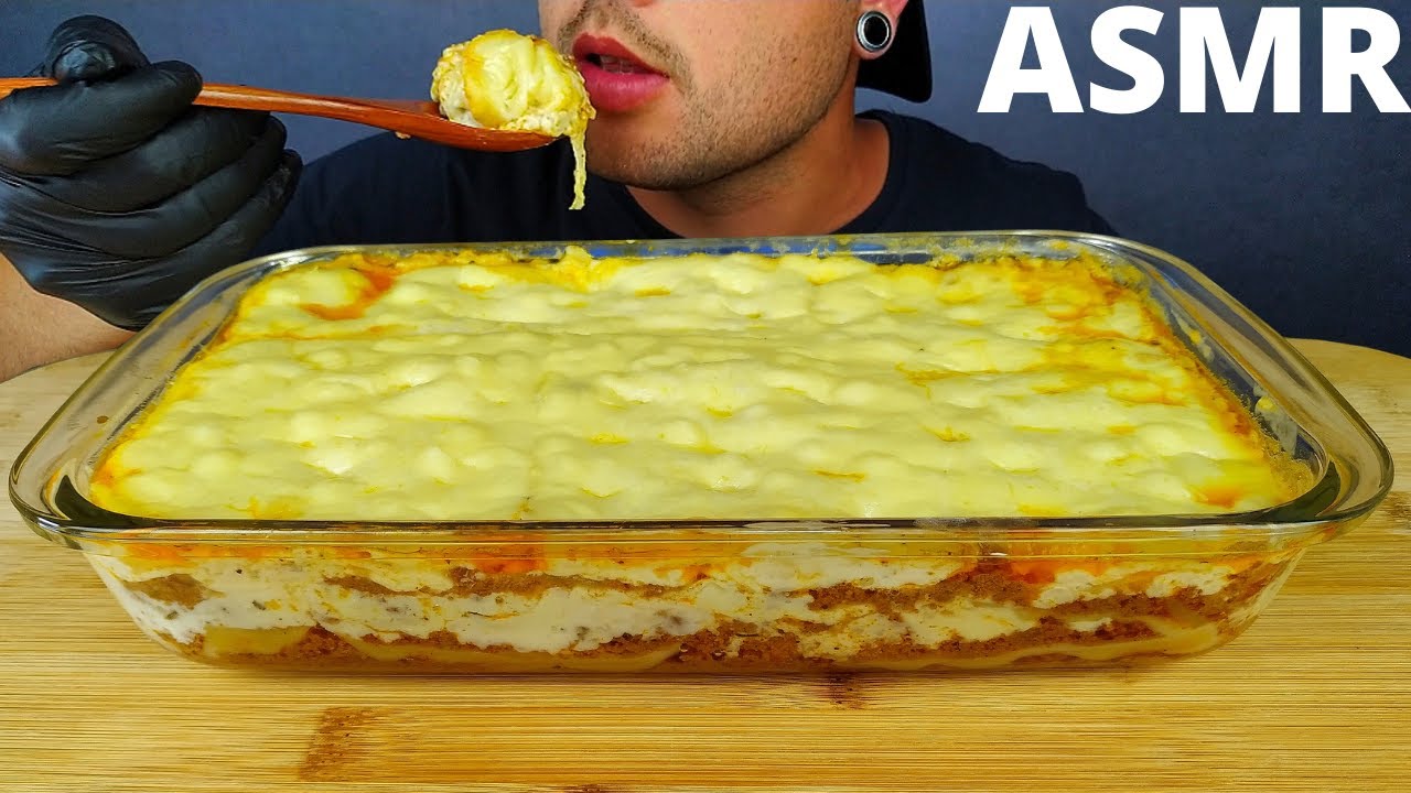 ASMR COMIDA BRASILEIRA LASANHA BOLONHESA MUKBANG NO TALKING ( Sem Fala )