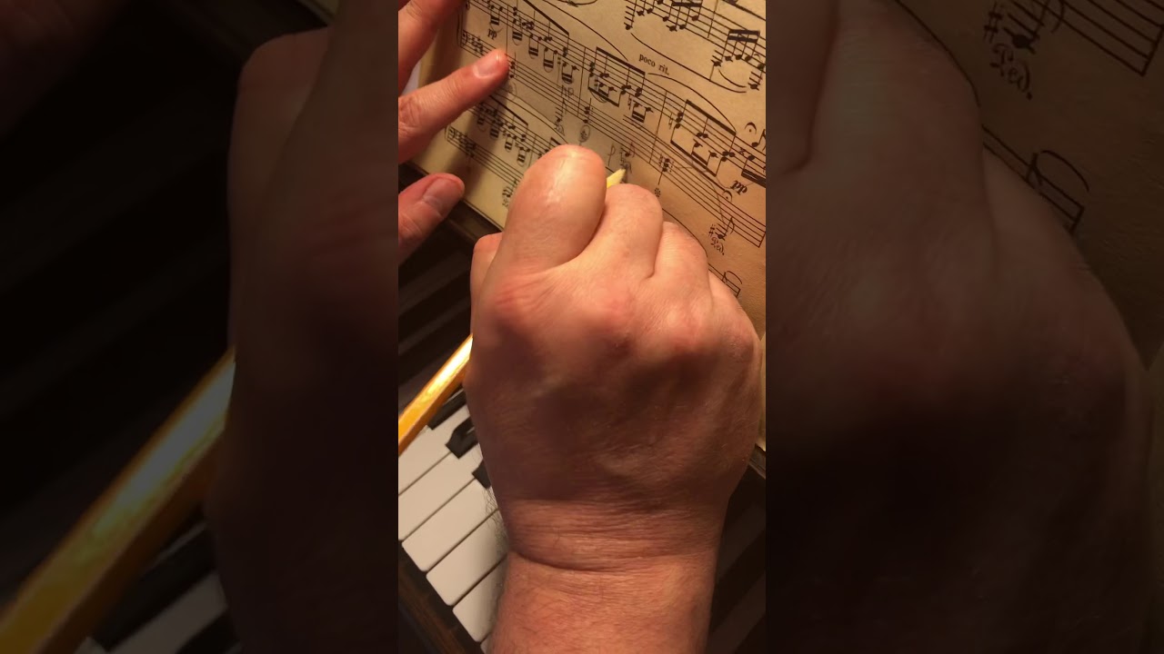 Brahms Intermezzo op.117#3 cis (2 half)  Tutorial online Брамс Интермеццо ор. 117 no3, 2 часть