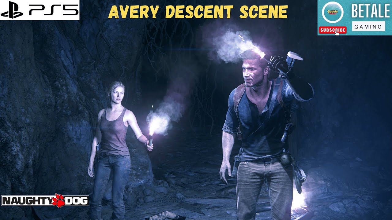 UNCHARTED 4 A Thief'S End Avery Descent Scene | PS5 UHD 60fps