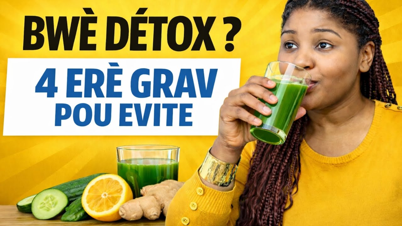 Bwè Detox ? 4 Erè Grav Pou Evité...