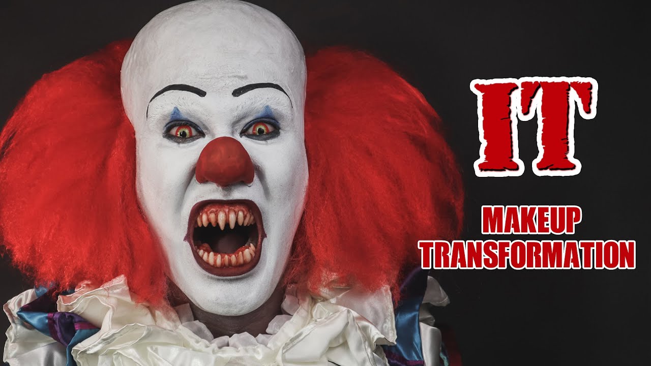 Pennywise IT 1990 (Tim Curry) - MAKEUP TUTORIAL | Prince De Guzman Transformations