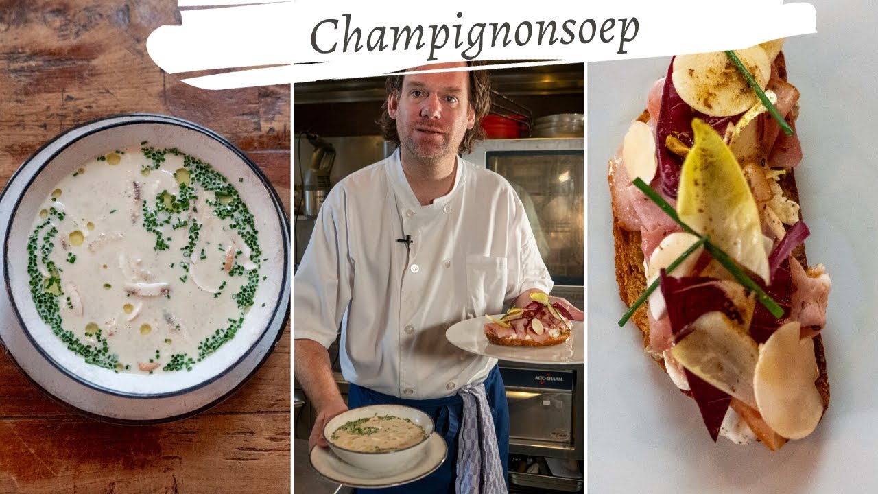 Koken met Rik de Jonge: Champignonsoep en toast met boerenham
