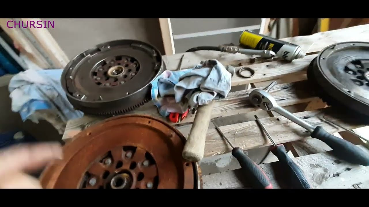 Мерседес спринтер W903 OM611.  Замена маховика и корзины сцепления.