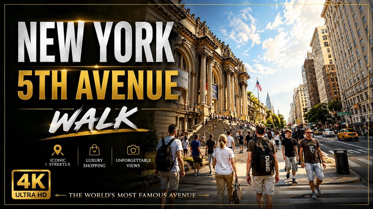 5th Avenue New York Daytime Walk