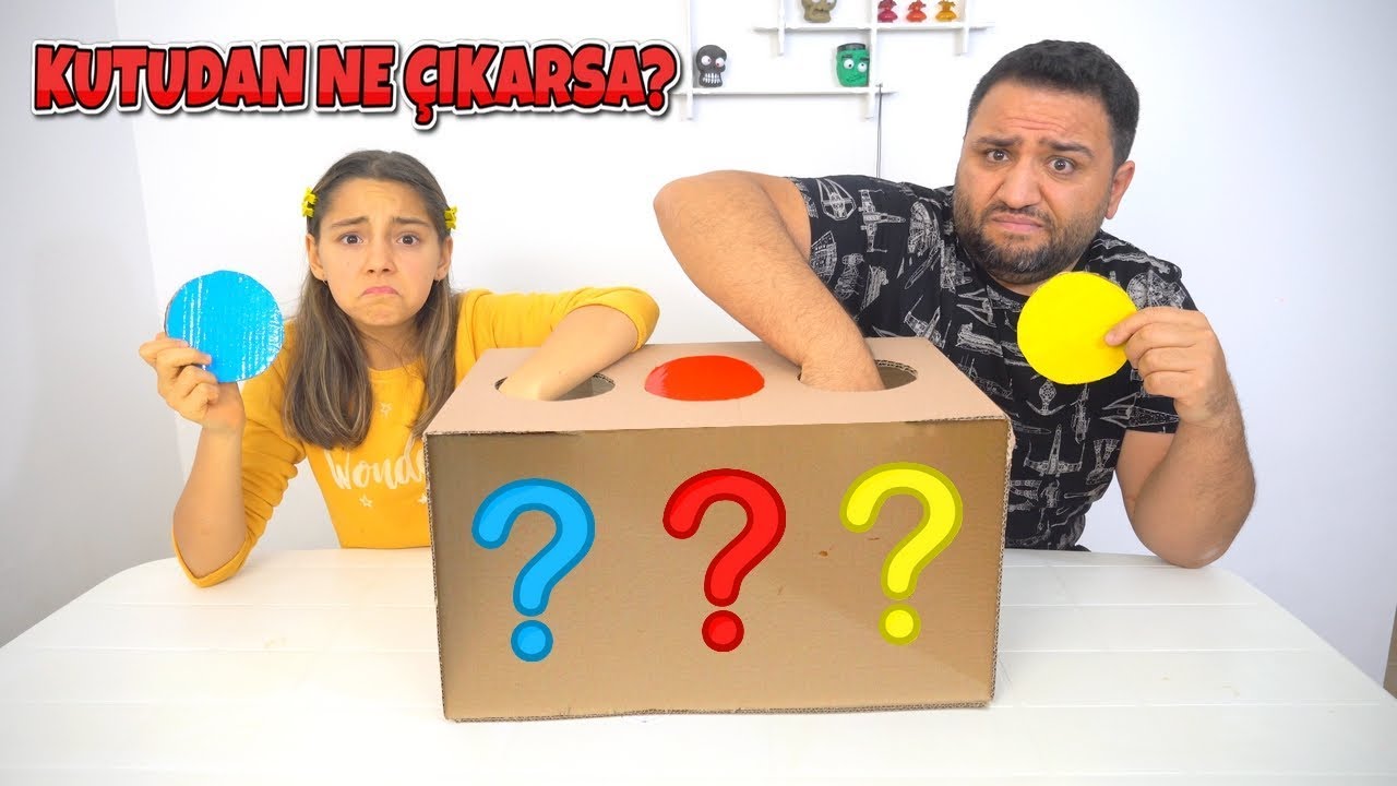 Kutudan Ne Çekersen Slime Challenge Melike VS Serkan