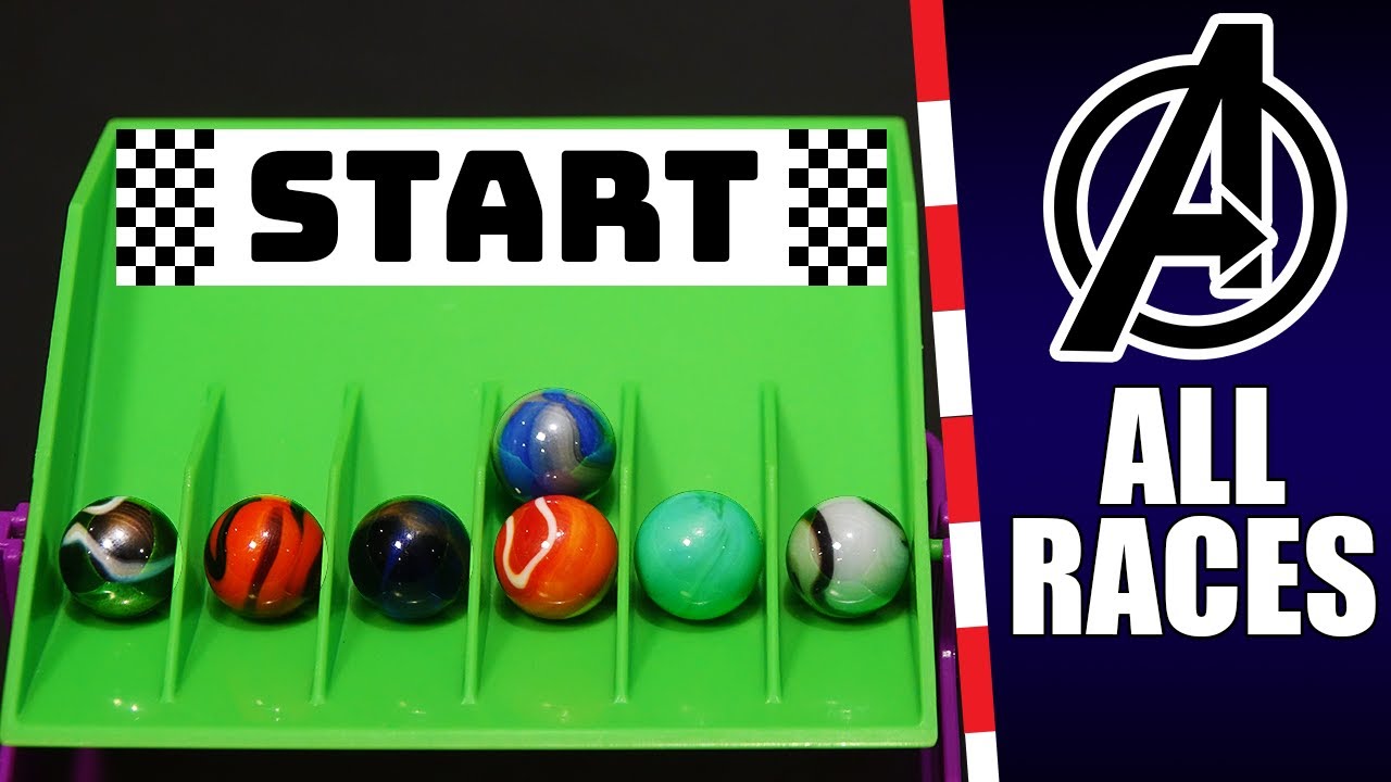 MARBLE RACE AVENGERS ● All Avengers Endgame Races [2019]