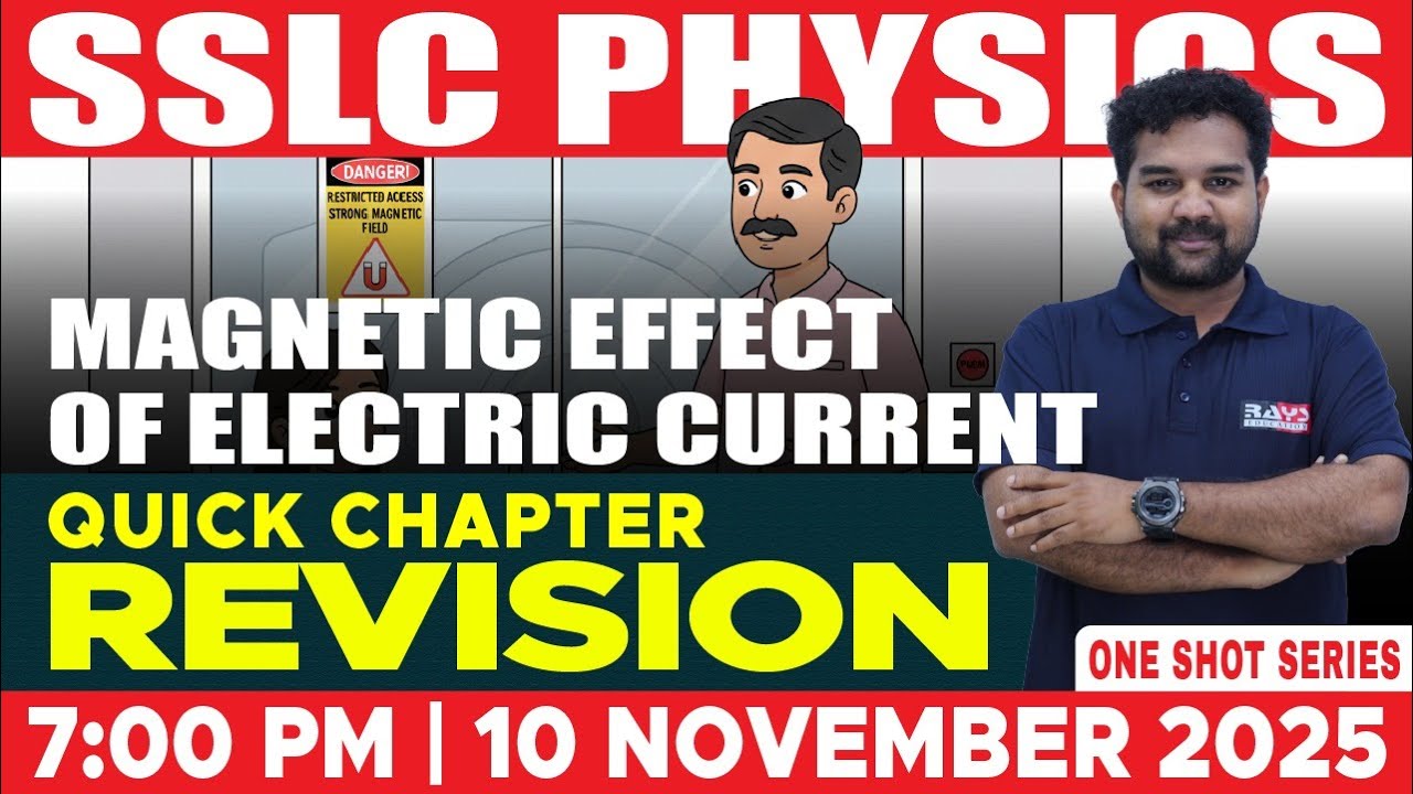 Magnetic effect of electric current | Rays SSLC