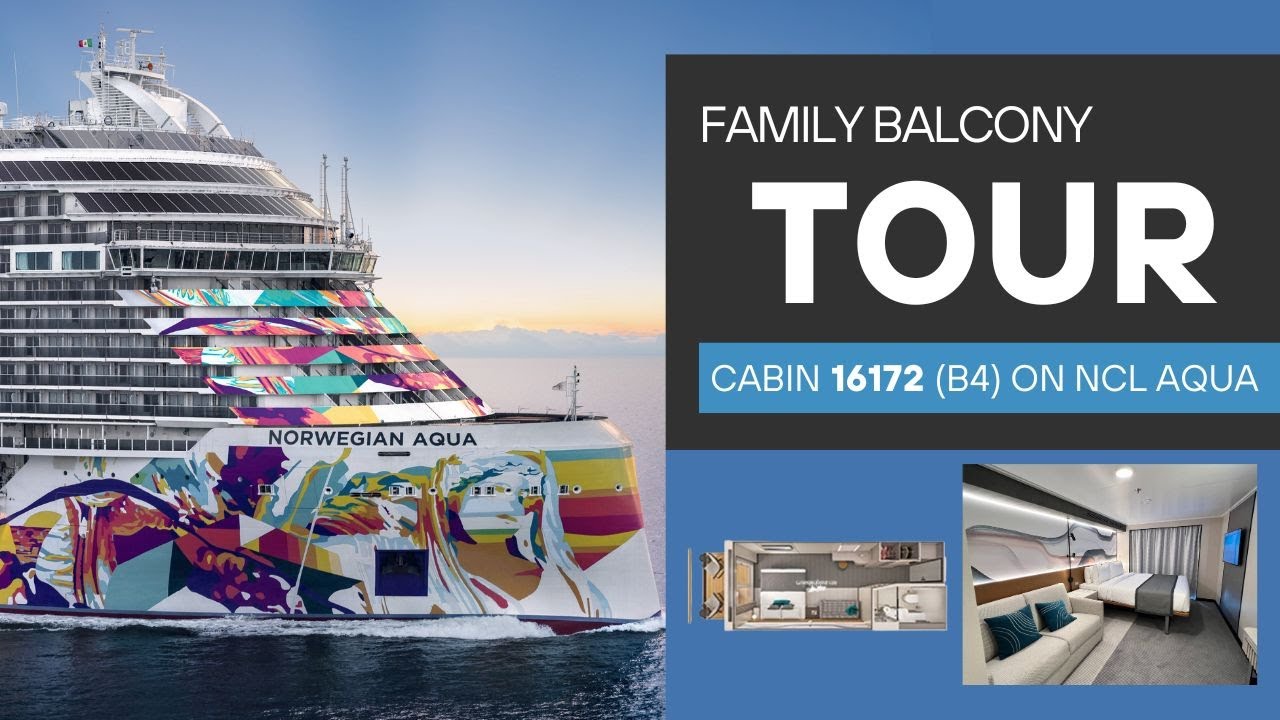 Inside Norwegian Aqua's AMAZING Family Balcony Room!