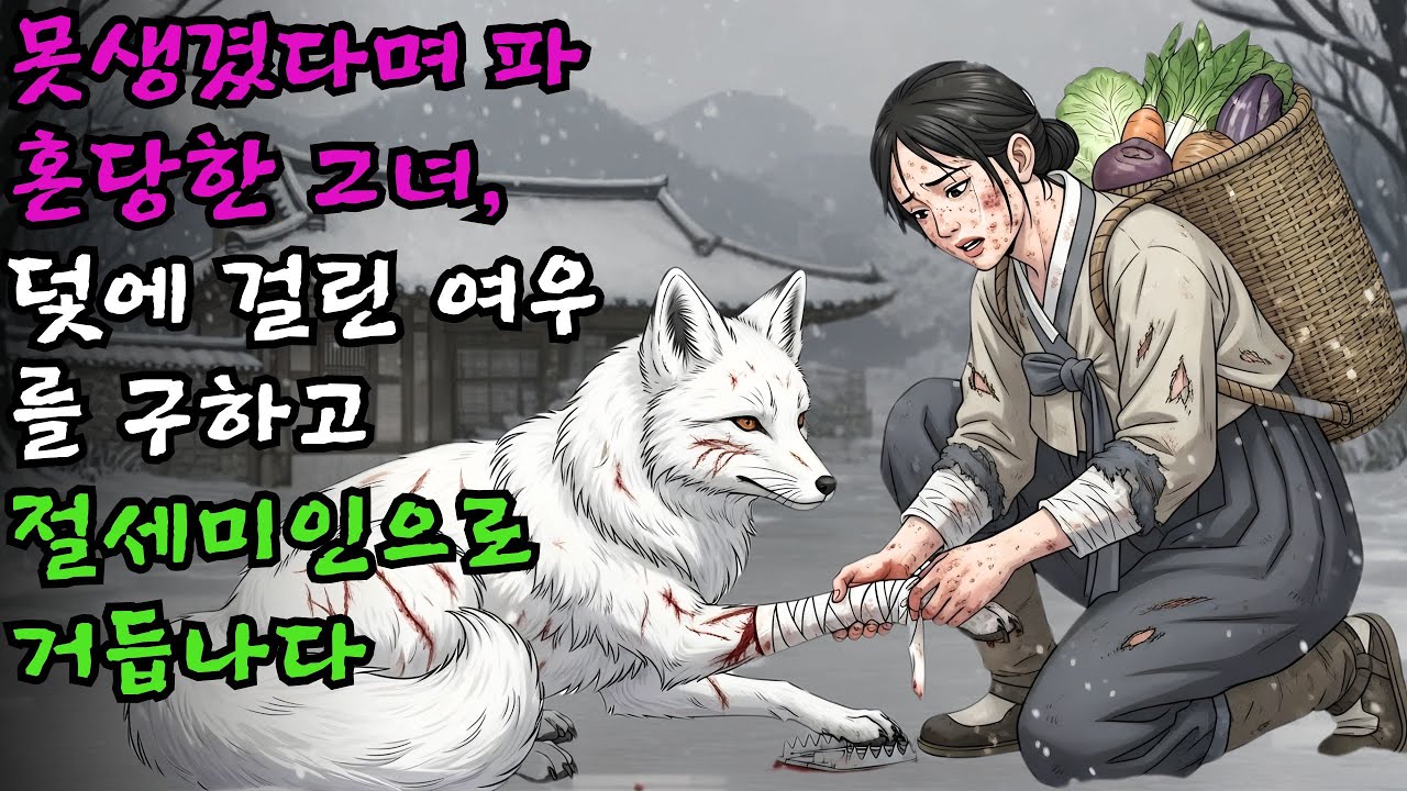 못생겼다며 파혼당한 그녀, 덫에 걸린 여우를 구하고 절세미인으로 거듭나다 #야담#민담#전설#설화