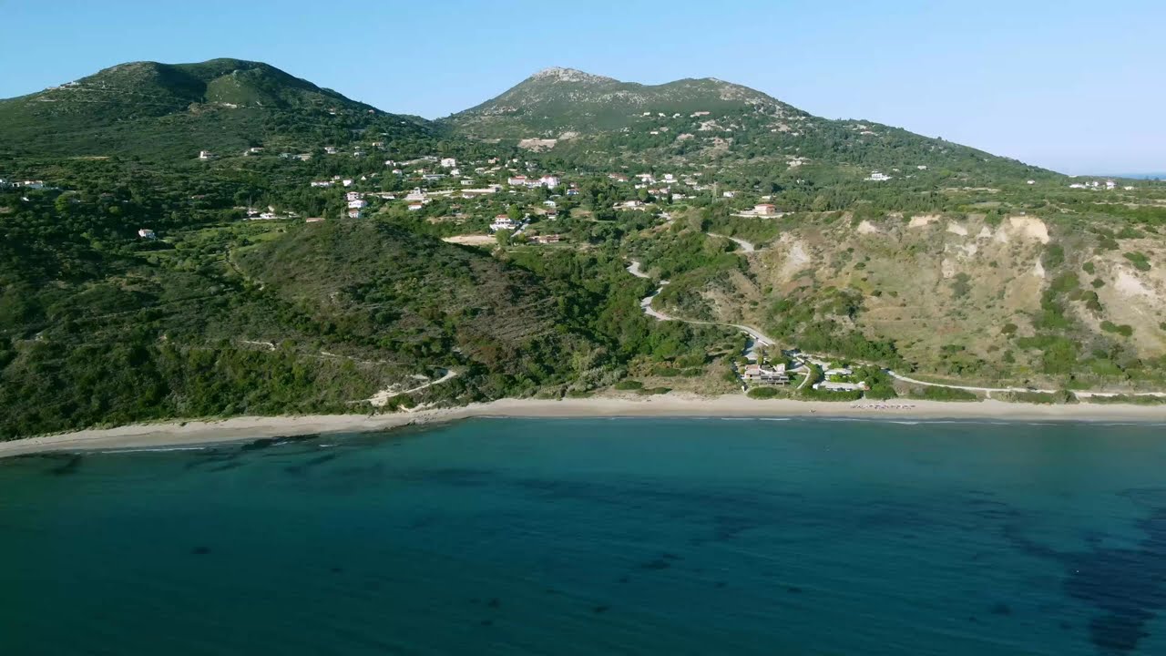 Katelios, South Coast of Kefalonia. Drone 4k