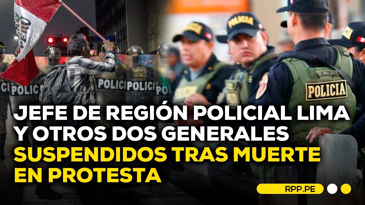Jefe de Región Policial Lima y otros dos generales fueron suspendidos #ROTATIVARPP