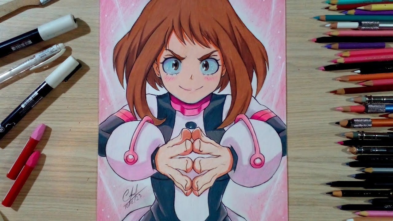 Drawing of Ochako Uraraka / Dibujo de Ochako Uraraka | My Hero Academia