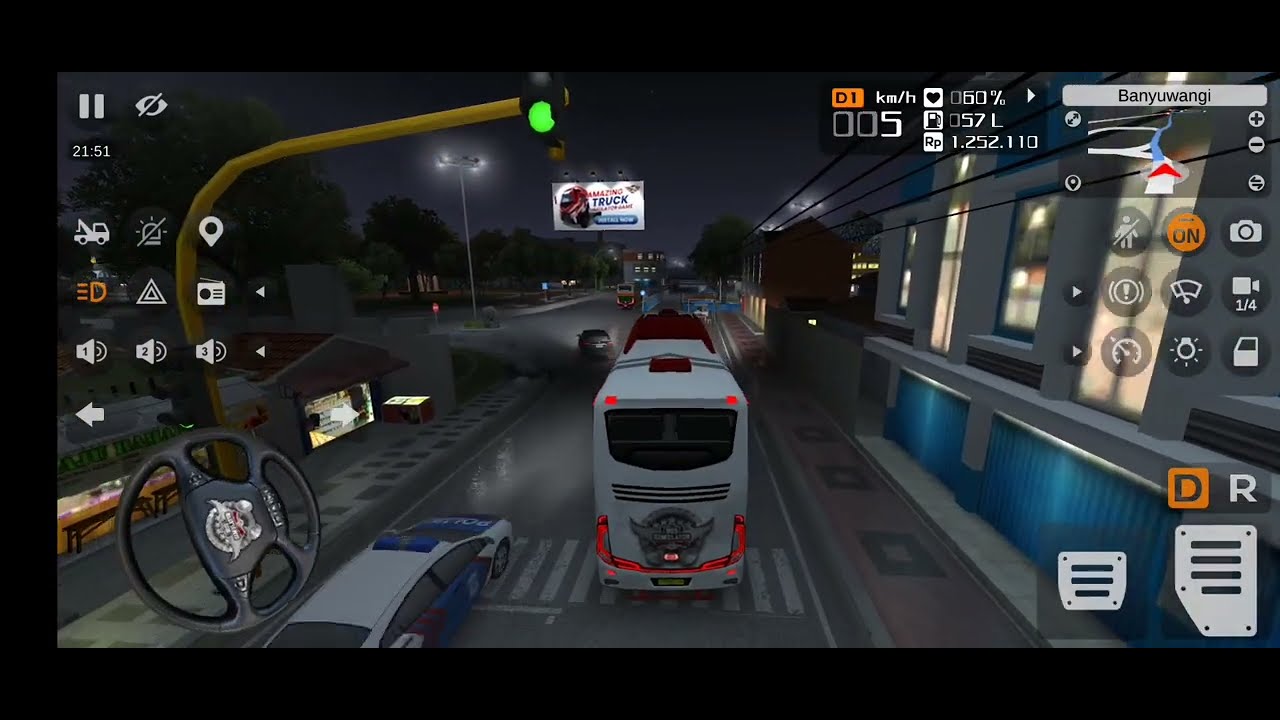 Bus Simulator Indonesia | Rainy Night Driving Experience 😲 2026 |