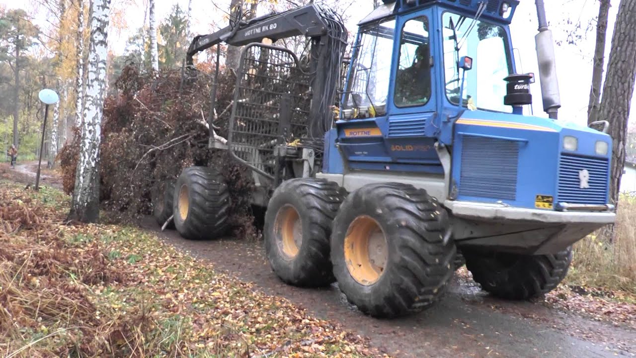 Valtra, Terri 2040 och Rottne i Gråboskogen nov 2015