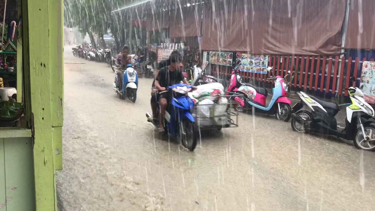 In Thailand when it's raining a lot