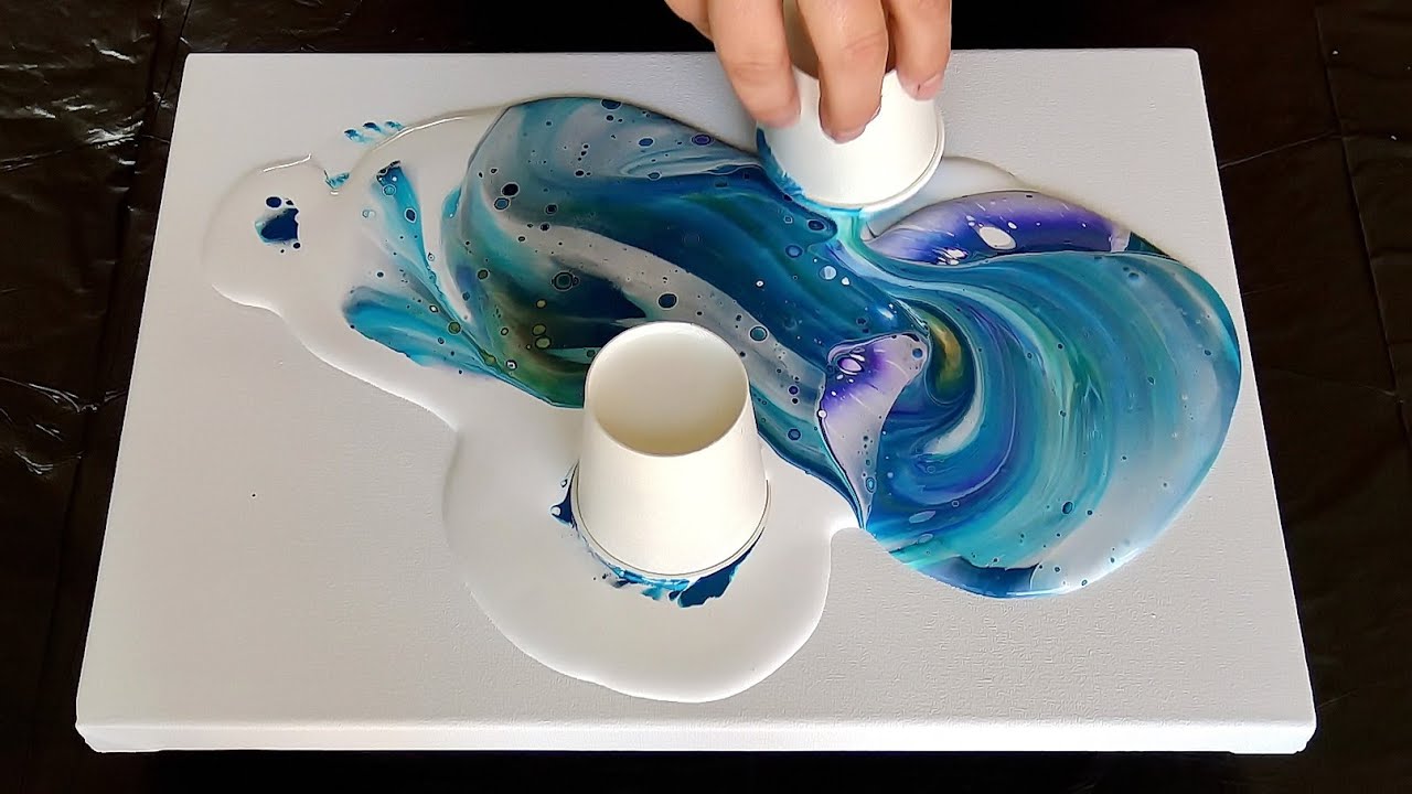 (706) Three little PAINT GRENADES ~ Cells in different forms ~ Acrylic pouring techniqe ~ Fluid Art