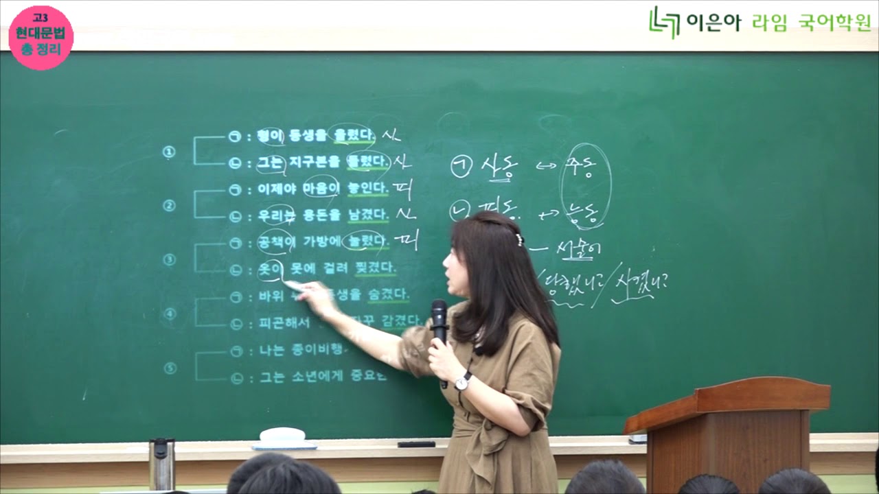이은아 라임국어학원 - 고3 현대문법 총정리 2차시